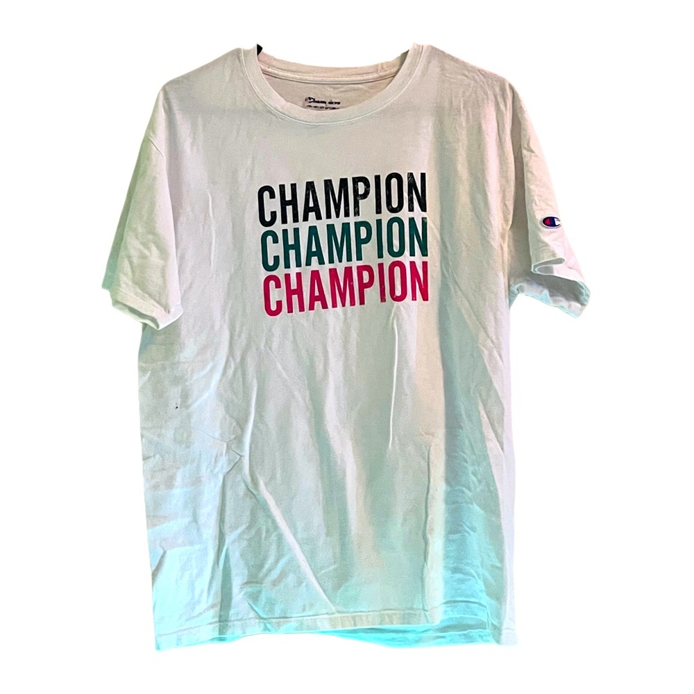 Champion White Short Sleeve Tee
